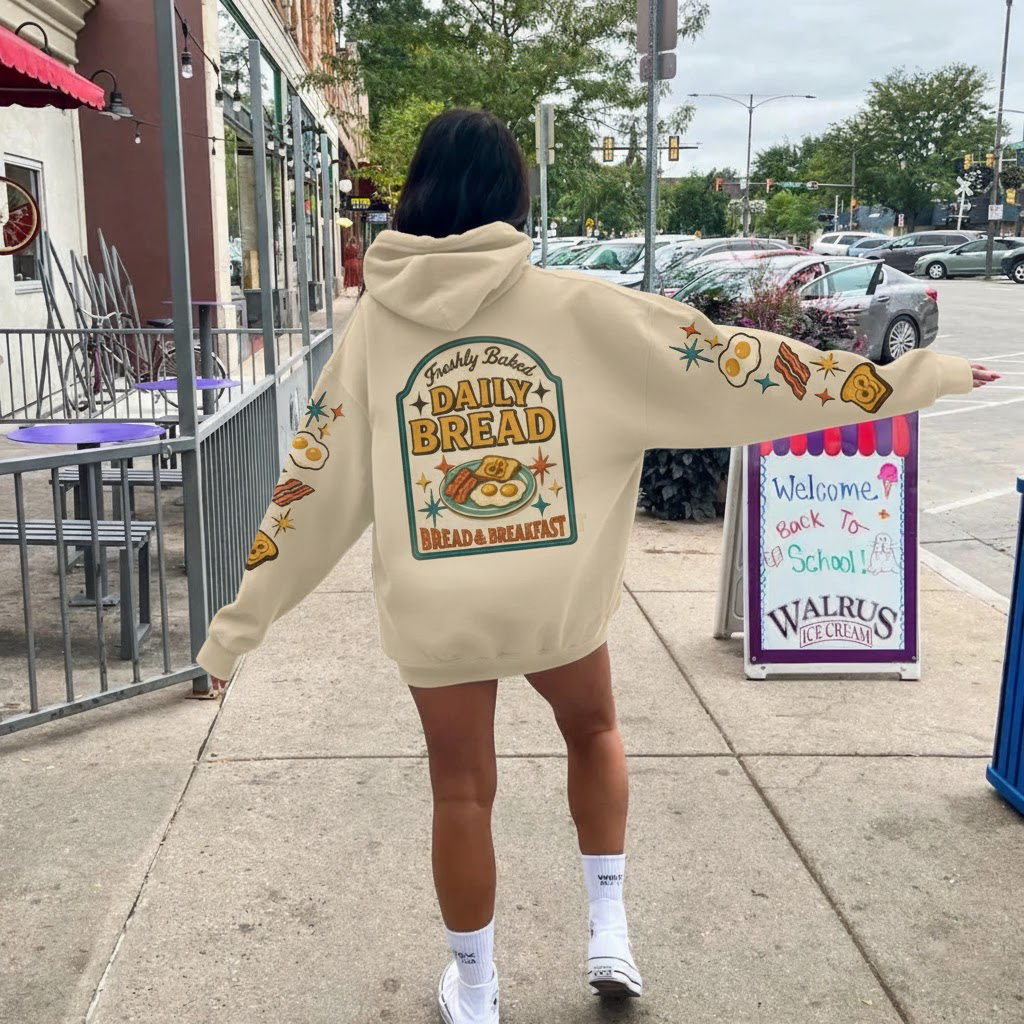 daily bread | and breakfast hoodie