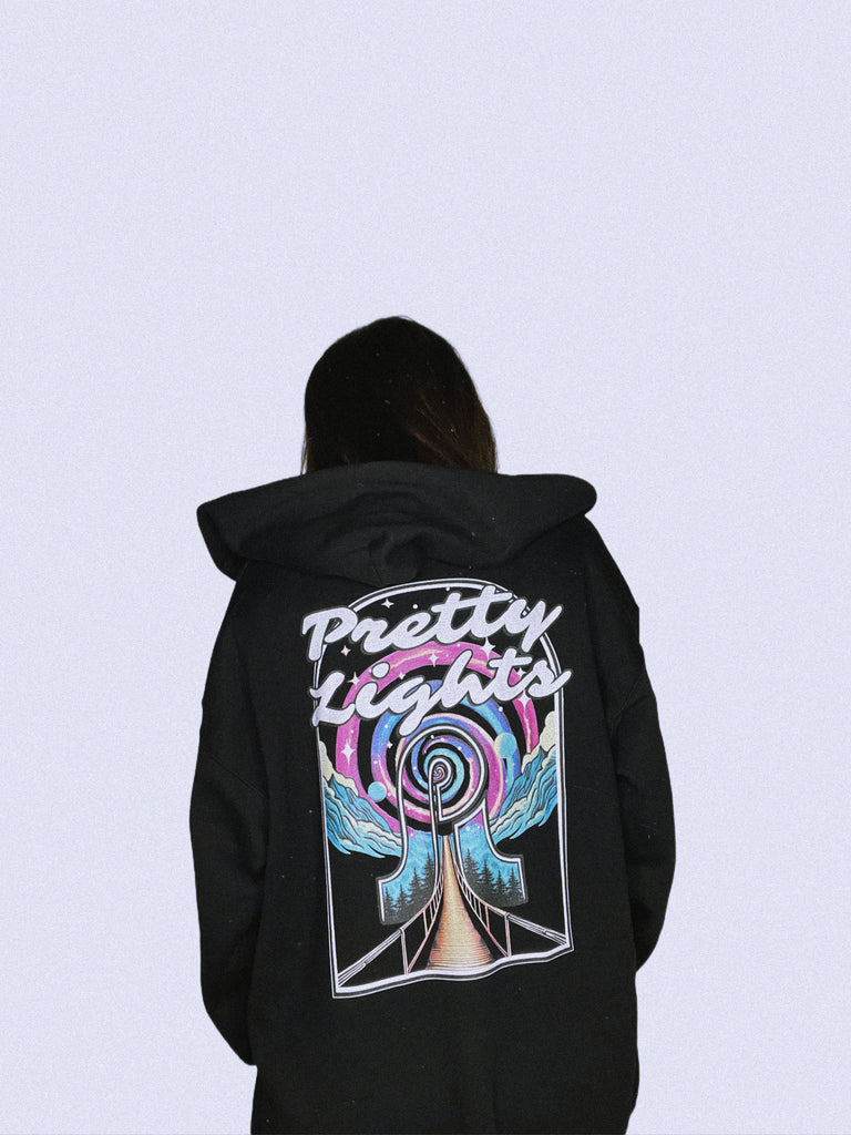 pretty lights | swirl bridge zip up