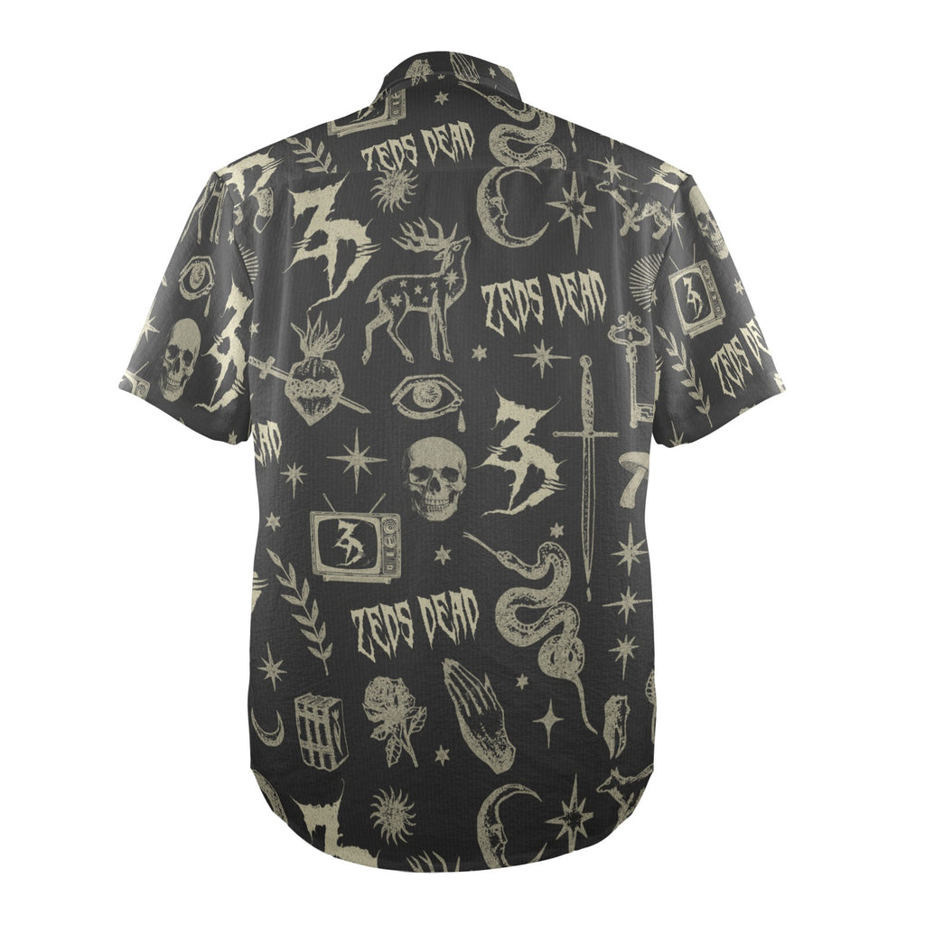 zeds dead | save my grave button down