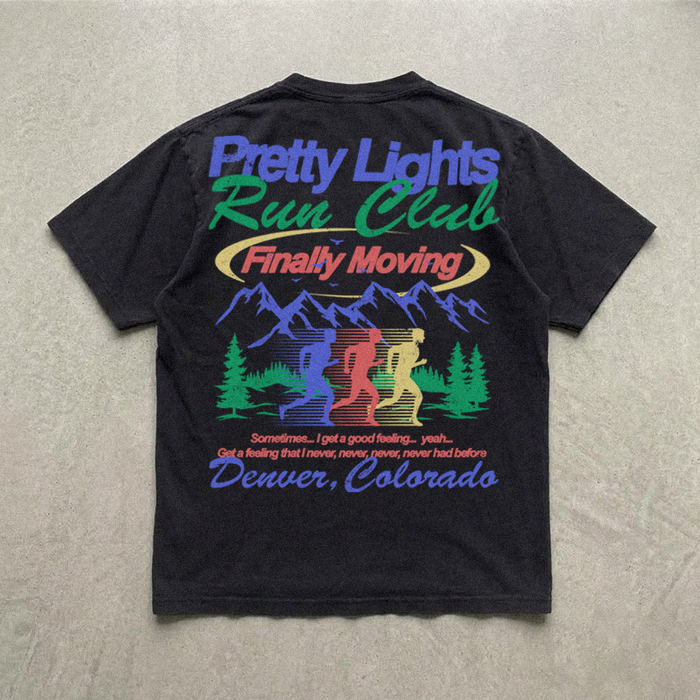pretty lights | run club t-shirt