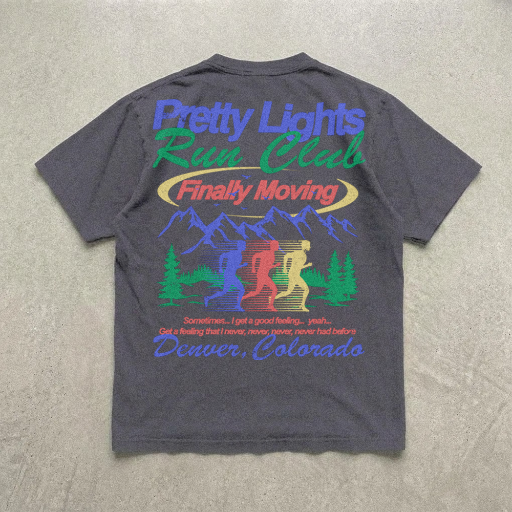pretty lights | run club t-shirt