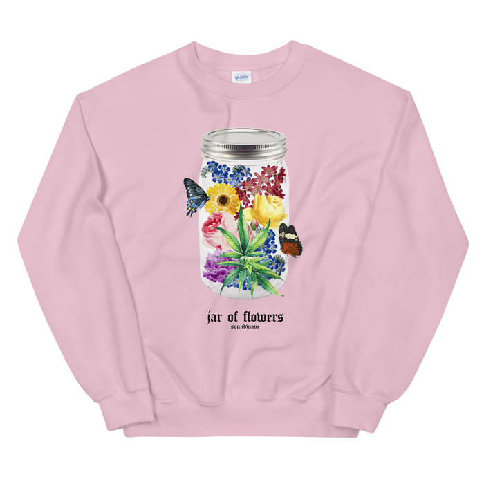 jar of flowers crewneck